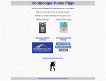 Tablet Screenshot of ironmonger.com